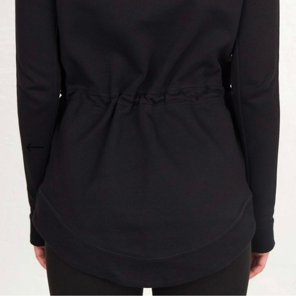 Nike Women’s Tech Fleece Cape Hooded Zip Up Black Jacket Sweatshirt Size Medium - Picture 4 of 16